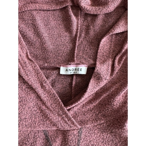 Andree By Unit Oversized Sweater Slouchy Long Sleeve Hoodie Brick Red 2x - Picture 3 of 6